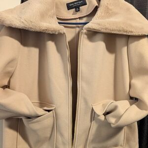 Marc New York Jacket with Faux Fur Collar